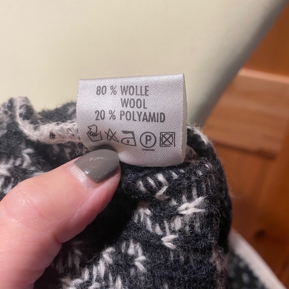MORE & MORE K.H. By MOHR winter 80% WOOL snowflakes sweater. Size Junior - Picture 10 of 10